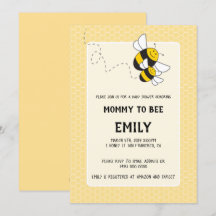 Bumblebees mamma till babyduschinbjudan