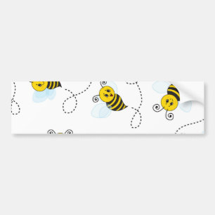 Bumblebeflygande Gult Black Humla Bildekal