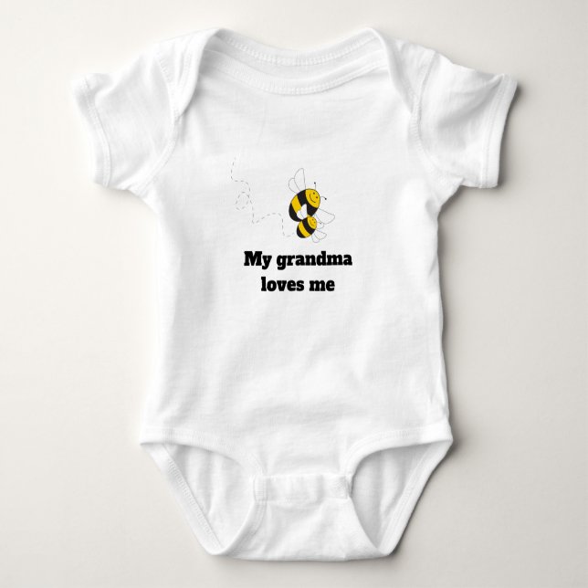 Bumblebefödelsedag t-shirt, mormor kärlek mig t shirt (Framsida)