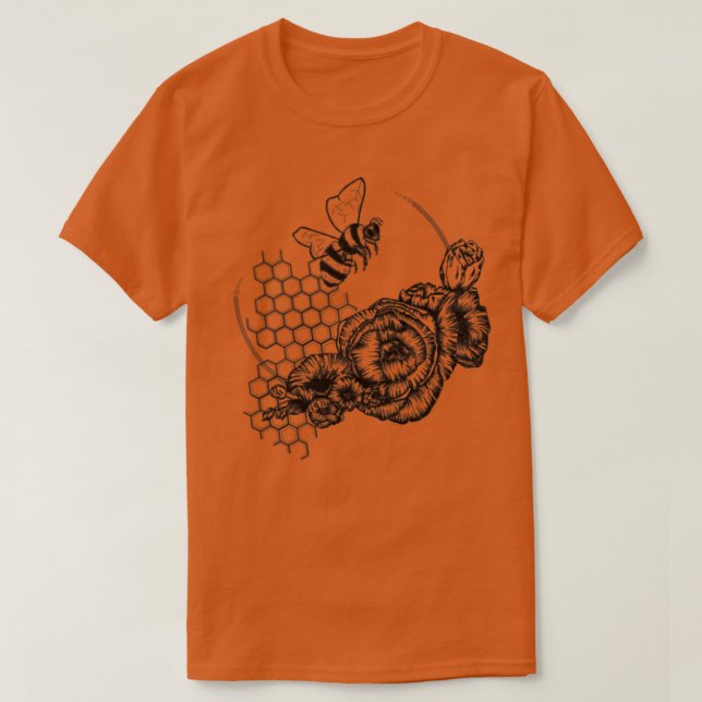 Bumblebeträdgård T Shirt (Design framsida)