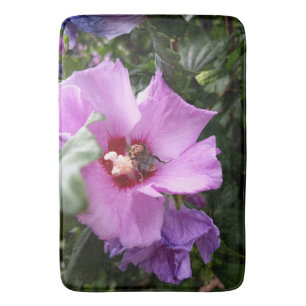 Bumblebi på Hibiscus Flower Badrumsmatta