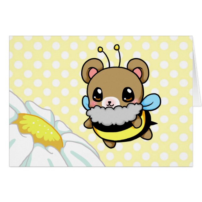Bumblebjörn Hälsningskort (Framsidan Horizontal)