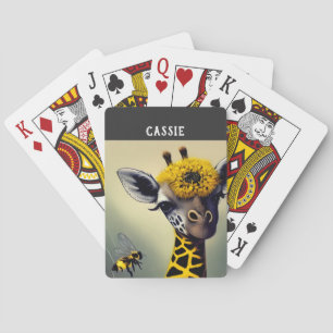 Bumblen Giraffe-Personligen Casinokort
