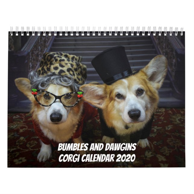 Bumbler och Dawgins Corgi Kalender 2020 (Omslag)
