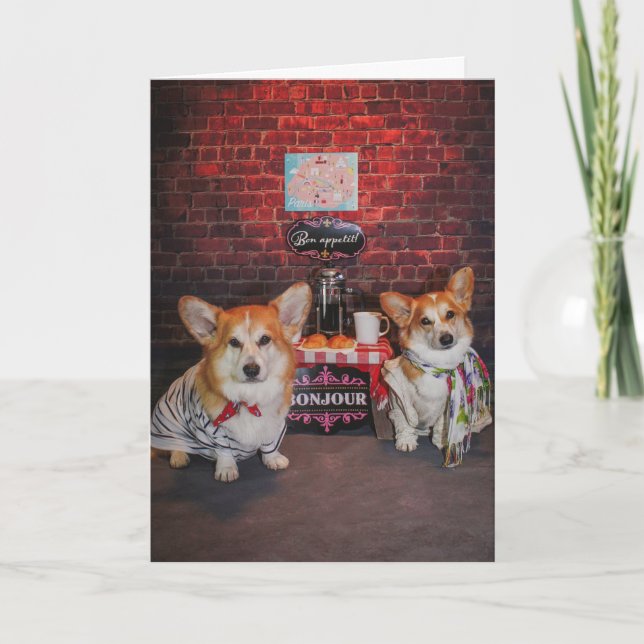 Bumbles och Dawgins Hej-kort Kort (Framsida)