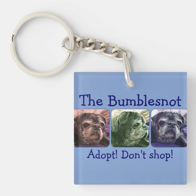 Bumblesnot keychain:  Färga mig bumblen (Framsidan)