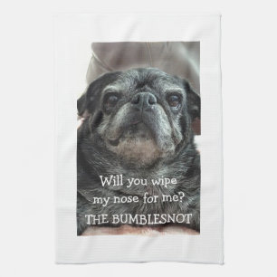 Bumblesnot kökshandduk"wipe min näsa? ", kökshandduk
