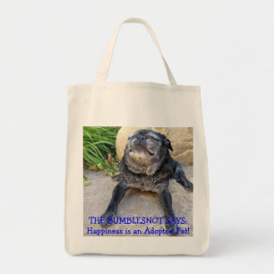 Bumblesnot totebag: Lyckan är ett adoptiv- Tygkasse