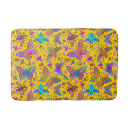 Bumbling Butterflies i Sommaren Badrumsmatta