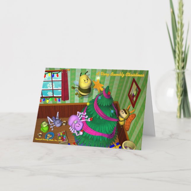 Bumblz-julkort nr 2 - Anpassat Helgkort (Framsida)