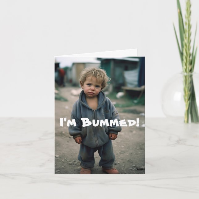 BUMMED - BELAGT BIRTHDAY-KORT HELGKORT (Framsida)