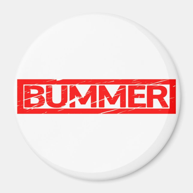 Bummer Frimärke Magnet (Framsidan)