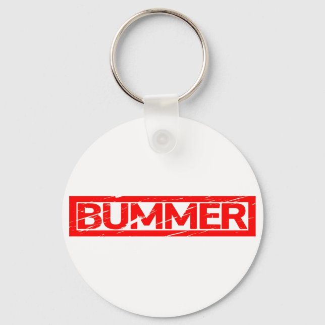 Bummer Frimärke Nyckelring (Framsida)