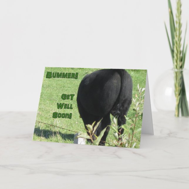 Bummer-Get well-snart Kort (Framsida)