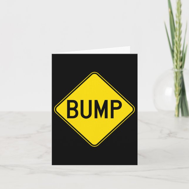 Bump Ahead Mother To Be Cute New Moms Women Premiu Kort (Framsida)