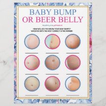 Bump eller bäer Belly [Blommigt Watercolor] i baby