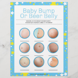 Bump eller bäer Belly i baby [Nattblått i Starry Brevhuvud