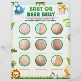 Bump eller barr av baby [djurtema] brevhuvud