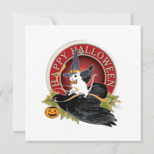 Bump i nattvit mus Holloween Hälsning