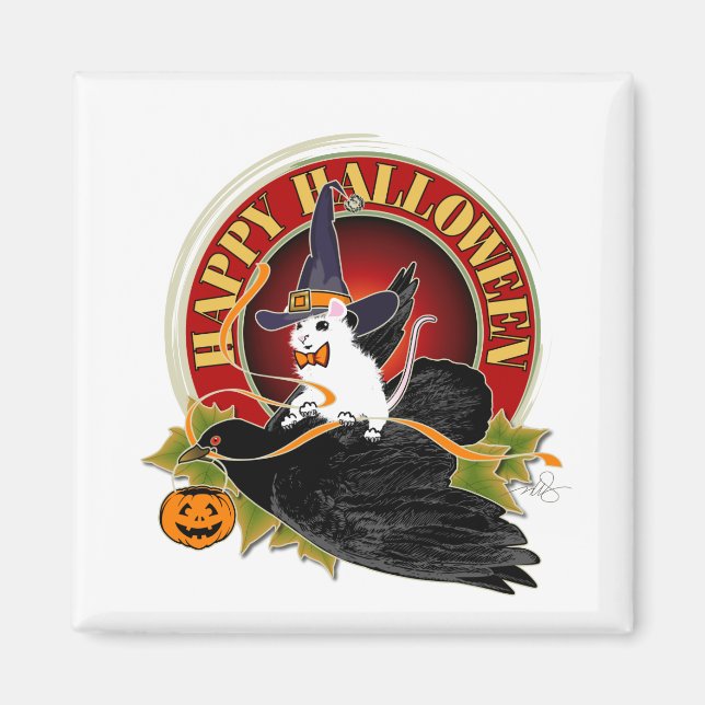 Bump i nattvit mus magnet (Framsidan)