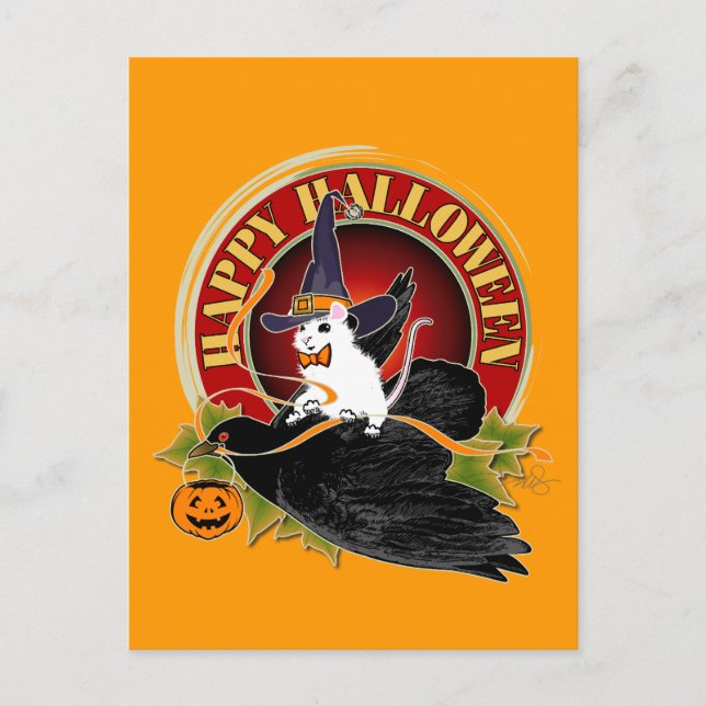 Bump i nattvit mus vykort (Framsida)