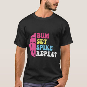 Bump Set Spike Upprepa Volleyboll Tröja För T-Shir