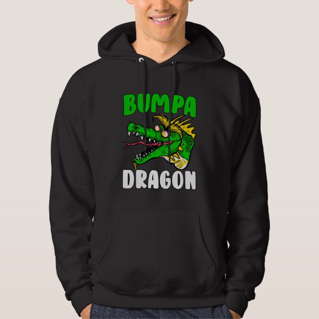 Bumpa Dragon  Mother s Day Hoodie (Framsida)