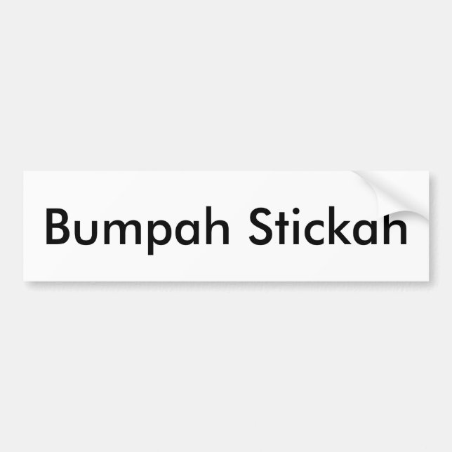 Bumpah Stickah Bildekal (Framsidan)