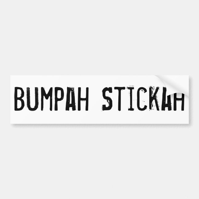 Bumpah Stickah, Boston älskare bildekal (Framsidan)