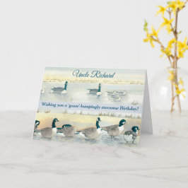 Bumpande födelsekort för Roligt av onkel i Fantast Kort