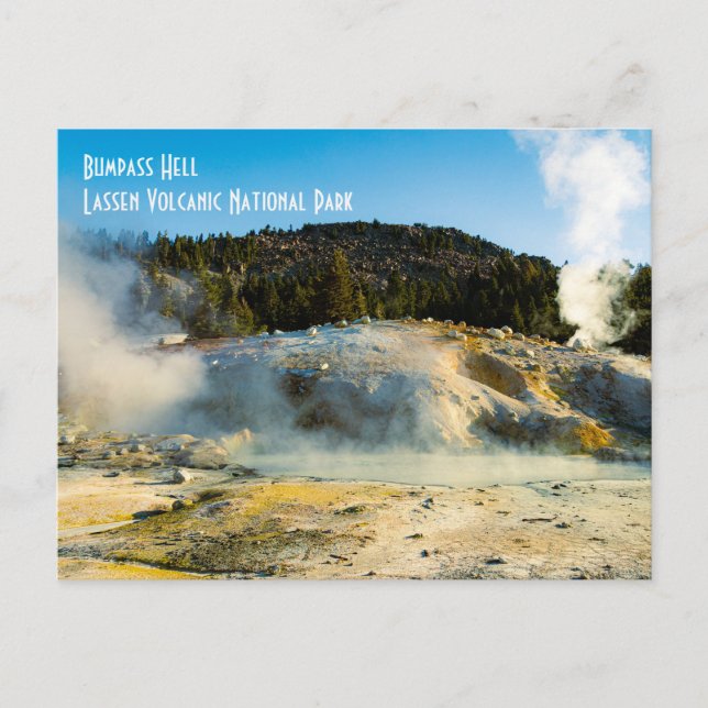 Bumpass Hell - Lassen Volcanic nationalpark Vykort (Framsida)