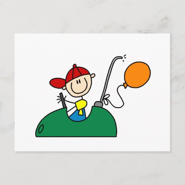 Bumper Cars T-shirts och presenter Vykort (Framsida)