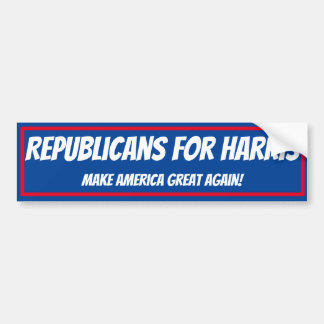 Bumper-dekalrepublikaner för harris bildekal