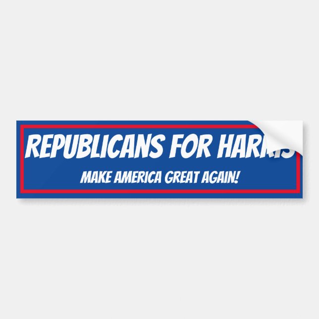 Bumper-dekalrepublikaner för harris bildekal (Framsidan)
