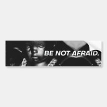 Bumper-etikett av typen Afraid v2.5