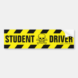 Bumper-etikett för drivrutin för student bildekal