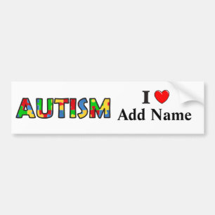 Bumper-etikett för ökad medvetenhet om autism Anpa Bildekal