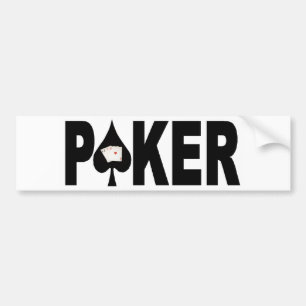 Bumper-etikett för POKER Player Bildekal