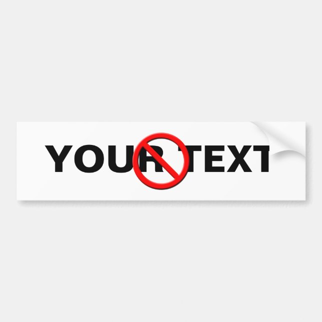 Bumper-etikett för signeringsmall saknas bildekal (Framsidan)