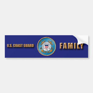 Bumper-etikett för USCG-familjen Bildekal