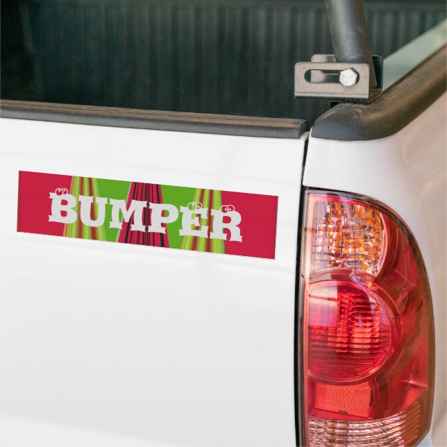 Bumper-etikettmall Bumper-etikett Bildekal (På lastbil)