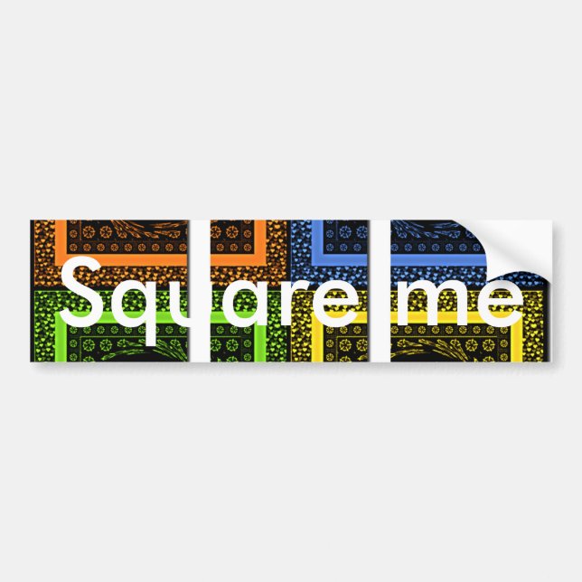 Bumper-etikettmall Bumper-etikett Bildekal (Framsidan)