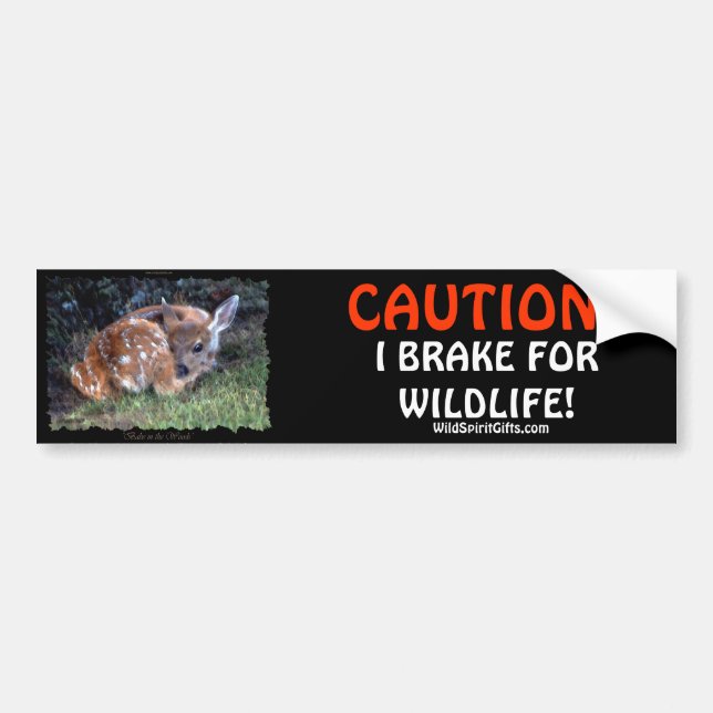 Bumper-fästen för PET- och WILDLIFE-Hjort Bildekal (Framsidan)