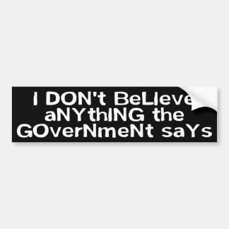 BUMPER_govtsays Bildekal