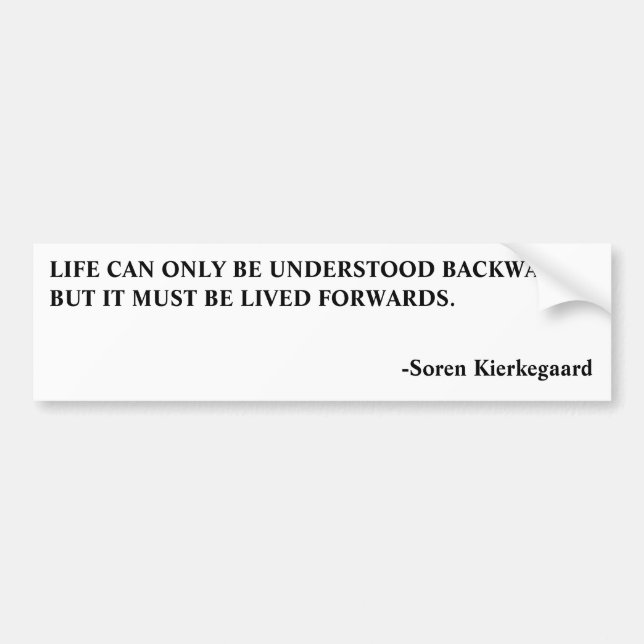 BUMPER-LIFE-KIERKEGAARD BILDEKAL (Framsidan)