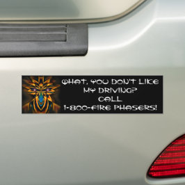 Bumper Sticker Alien phaser Bildekal