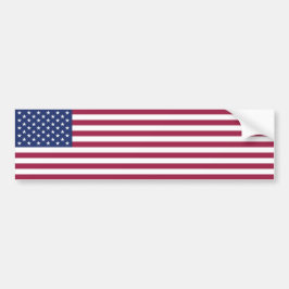 Bumper Sticker American Flagga Stretched Bildekal