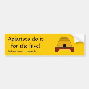 Bumper Sticker - Apiarister gör det för Hive Bildekal