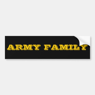 Bumper Sticker-arméfamiljen Bildekal