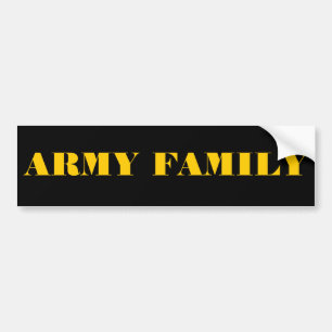 Bumper Sticker-arméfamiljen Bildekal